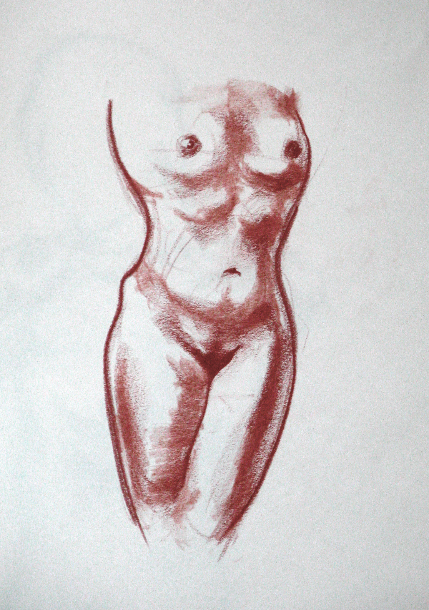 female torso drawing