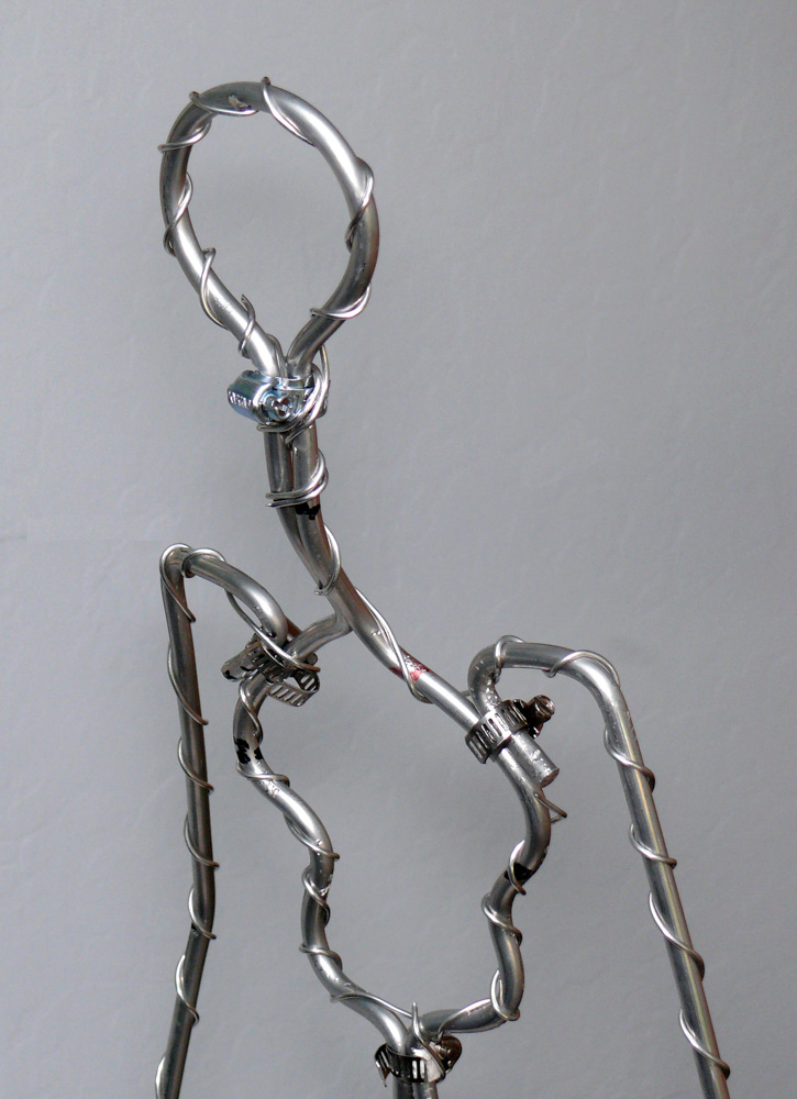 aluminum armature wrapped with wire